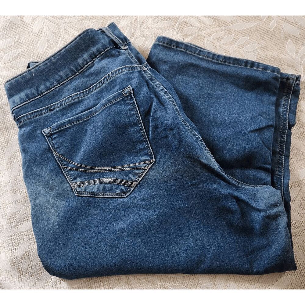 24  Riders by Lee cropped jeans with decorative pockets Plus Sz 18